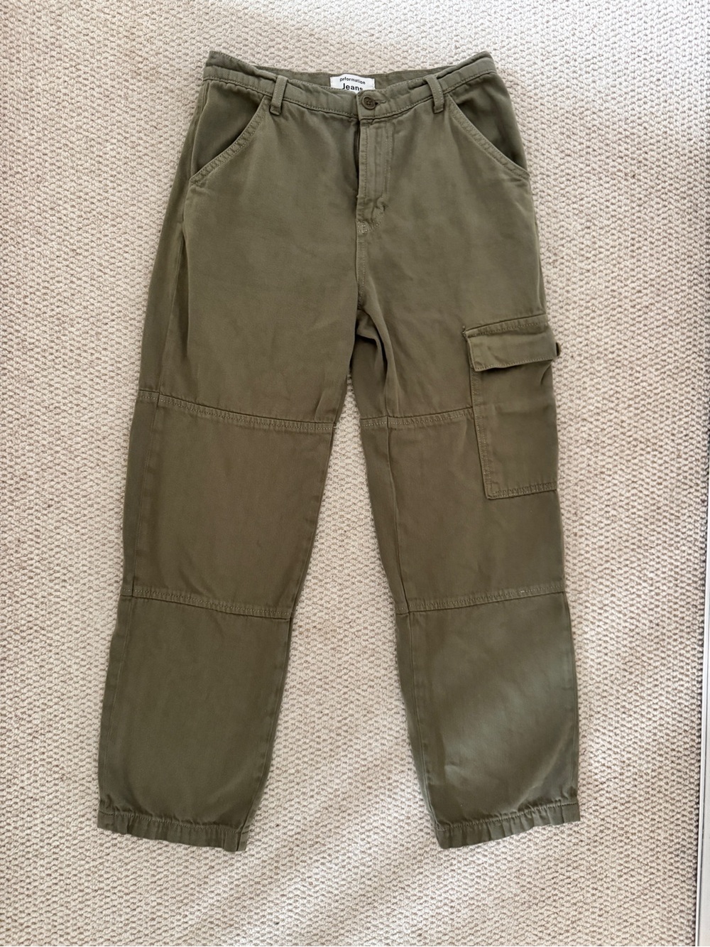 Reformation Bailey High Rise Utility Pants - Green